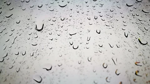 Rain Drops at Window Glass 2 Stock Footage 145591940