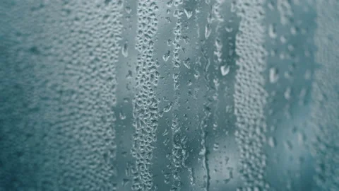 Rain Drops on Window Glass #2 - Graded - 4K Stock Footage 145884238