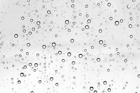 Rain drops on window glass background Stock-Fotos