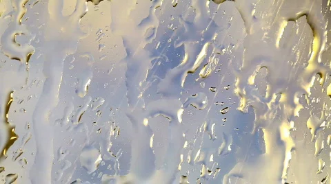 Rain drops on the Window glass Stock Footage 663876