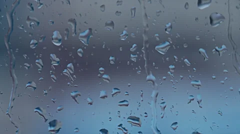 Rain drops on the Window glass Stockbeeldmateriaal 35547994