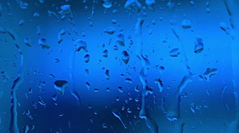 Rain drops on the Window glass Stock Footage 35780304