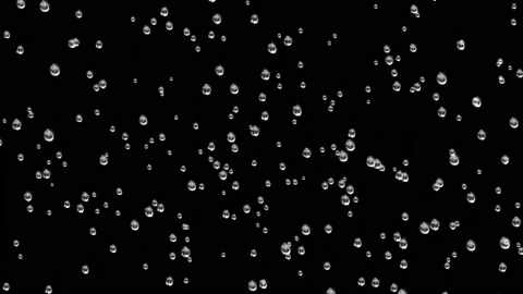 Rain drops on window glass motion graphics with night background Vidéo 197280268