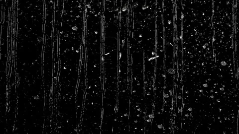 Rain drops on window glass overlay Stock Footage 340613412