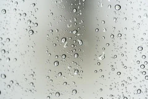 Rain drops on window glass Фото