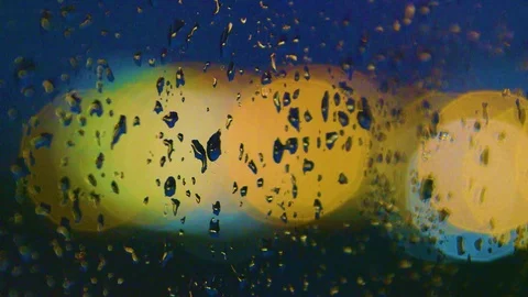 Rain Drops on Window HD Stock Footage 78810028