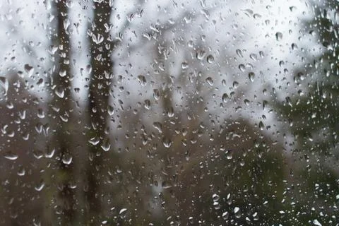 Rain Drops on Window Stock Photos