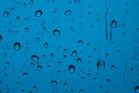 Rain drops on window Stock Photos