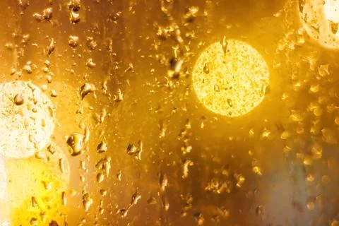 Rain drops on the window Stock Photos