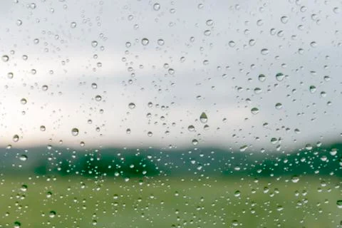 Rain drops on window 写真素材
