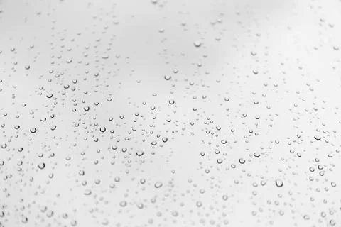 Rain drops on window Stock Photos