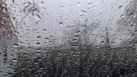 Rain drops on the window Foto stock