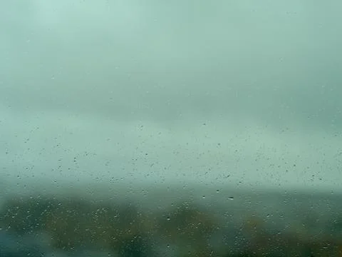 Rain drops on window Stock Photos