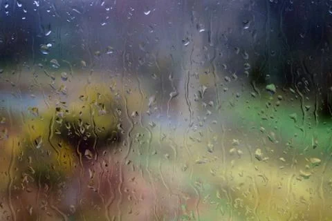 Rain drops on a window 库存照片