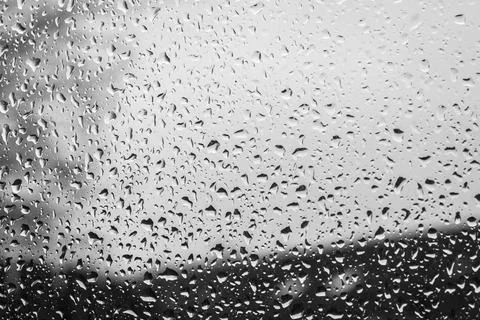 Rain drops on a window Stock Photos