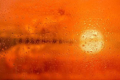 Rain drops on the window Stock Photos