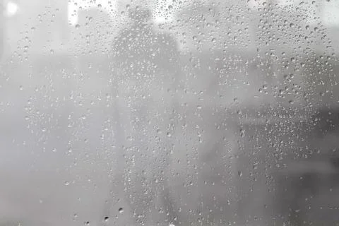 Rain drops on the window Stock Photos