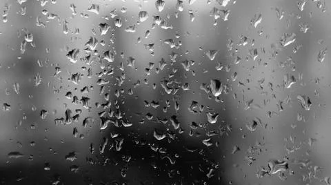 Rain drops on window Photos