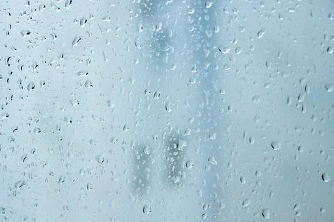 Rain drops on a window Foto stock