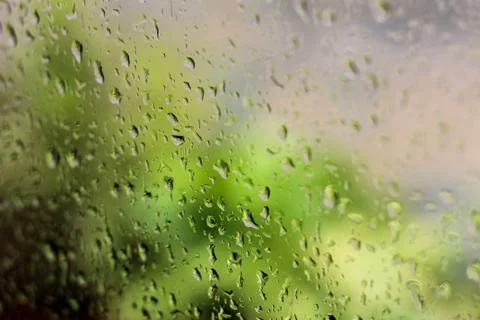 Rain drops on window screen 스톡 사진