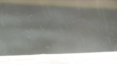 Rain drops  on window sill - slow motion Video stock 8557995