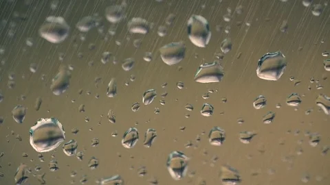 Rain drops on window surface Video stock 73332249
