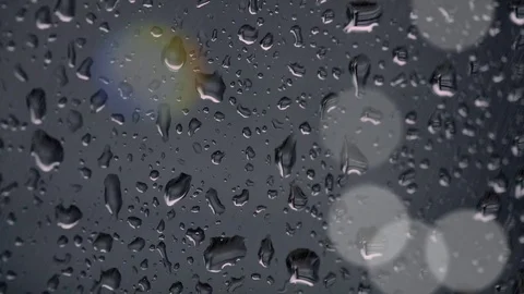 Rain drops on window surface Video stock 73333396