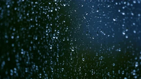 Rain drops on the window surface Stock Footage 139801132