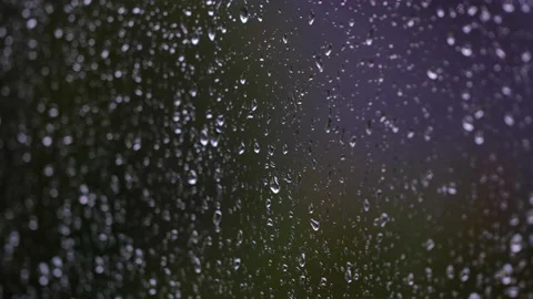 Rain drops on the window surface Stock Footage 139801135