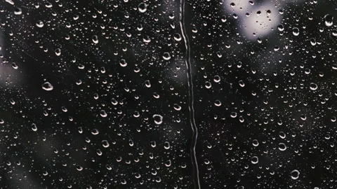 Rain drops on the window surface Video stock 144927449