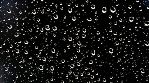 Rain drops on the window surface.sliding Stock Footage 119832108