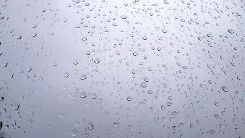 Rain Drops Window Winter Slide Grey Moving 動画素材 130963988