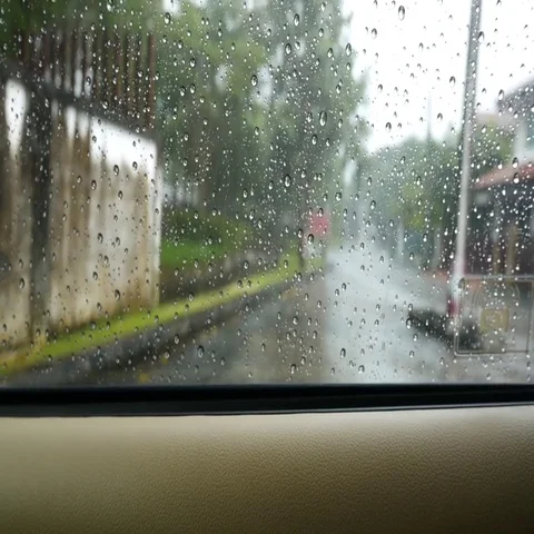 Rain drops on windows 03 Stock Footage 69468531