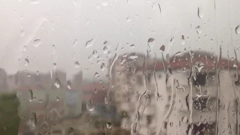 Rain drops on the windows Stock Footage 83190357