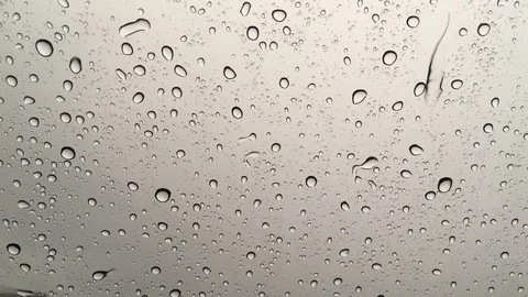 Rain drops on the windshield. Stock Footage 99498248