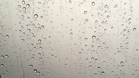 Rain drops on the windshield. Stock Footage 99498503