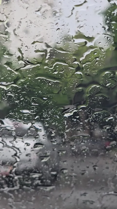 Rain drops on windshield. Stock Footage 320607390