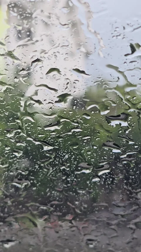 Rain drops on windshield. Stock Footage 320607418
