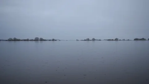 Rain during the flood Stock Footage 121789074