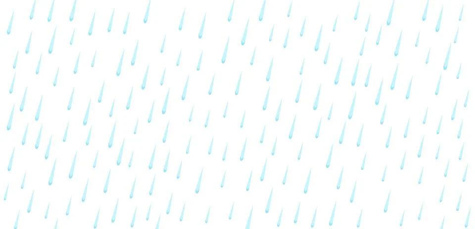 Rain effect background vector texture rainy isolated. Falling rain water drop Stock Illustration