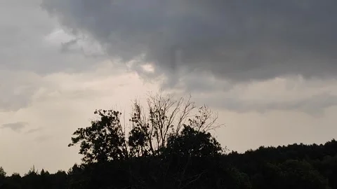 Rain in the evening sky Stock Footage 245303070