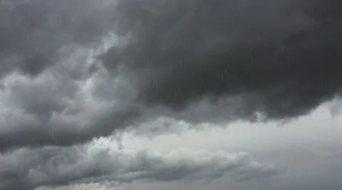 Rain Fall dark cloud 2 Stock Footage 52194491
