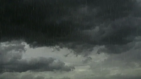Rain Fall dark cloud 4 Video stock 52792318