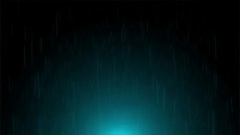 Rain falling against black background with blue light shining from below, Stock Footage 92656038