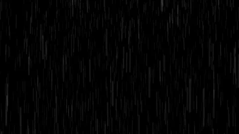 Rain falling with alpha channel, looped Stock Footage