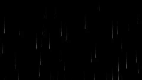 Rain Falling and Lightning Storm on Black Background HD Animation Stock-Footage 339213225