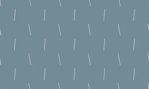 Rain falling on a blue cloudy sky background Stock Illustration