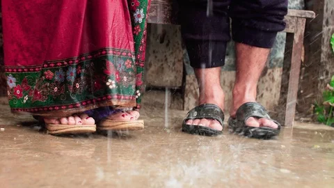 Rain Falling Stock Footage 124744422