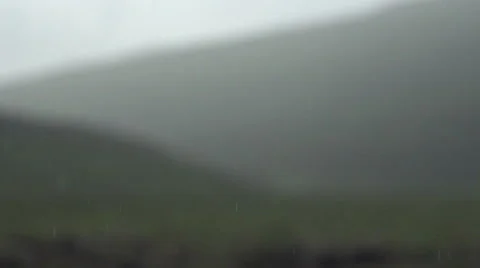 Rain falling in Iceland Video stock 40648818