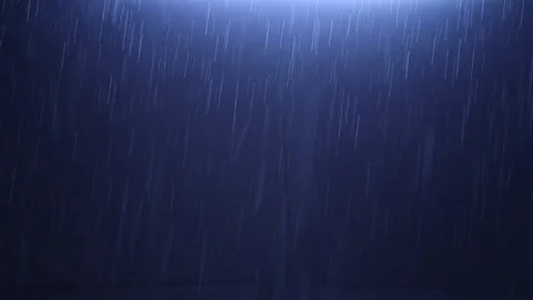 Rain falling in Night Vídeo Stock 95700372